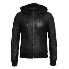 LEATHER HOODIES