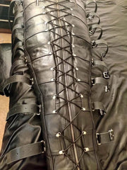 Genuine Cowhide Leather Sleepsack with Leather Lining/Sleeping Bag