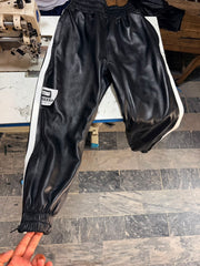 leather jogger/trouser/pant