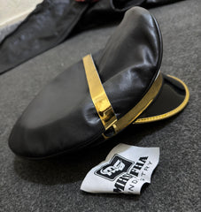 Genuine Cowhide Leather Cap | Leather Muir Cap | Leather Police cap