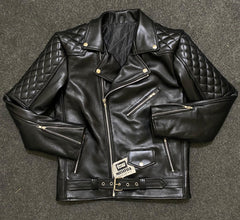 Padded Biker Jacket | Fashion Leather Jacket | Uniform Leather Jacket