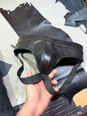 enuine Cowhide Leather Fetish Jockstrap/Underwear | Premium Black Genuine Leather Jockstrap | Harness Style with Elastic Straps