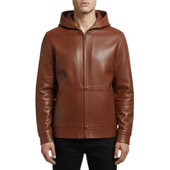 Lamb Leather Hoodie | Men Leather hoodie