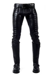 leather padded pant for men | Gay leather pant