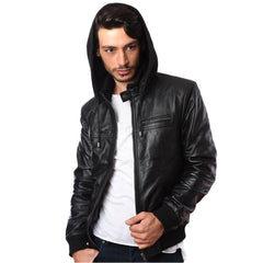 LEATHER HOODIES