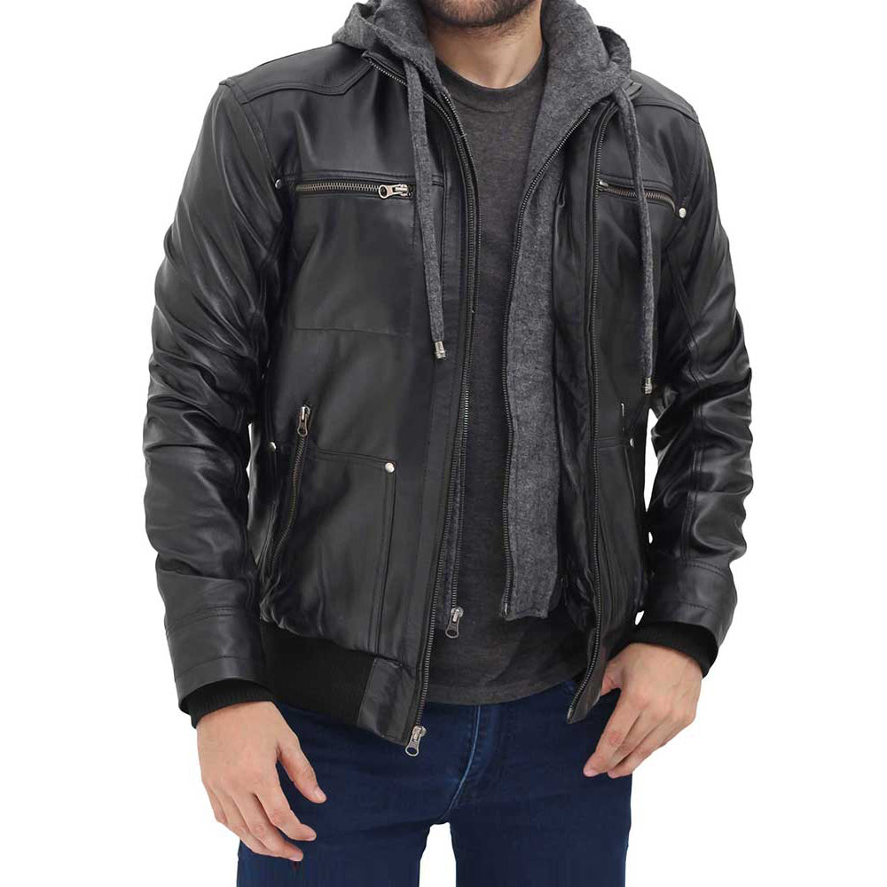 Leather Hoodies