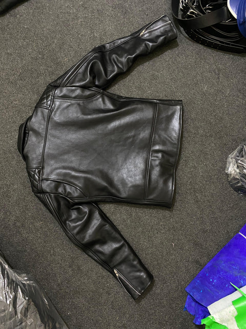 Padded Biker Jacket | Fashion Leather Jacket | Uniform Leather Jacket