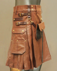 Leather Utility Pride Kilt