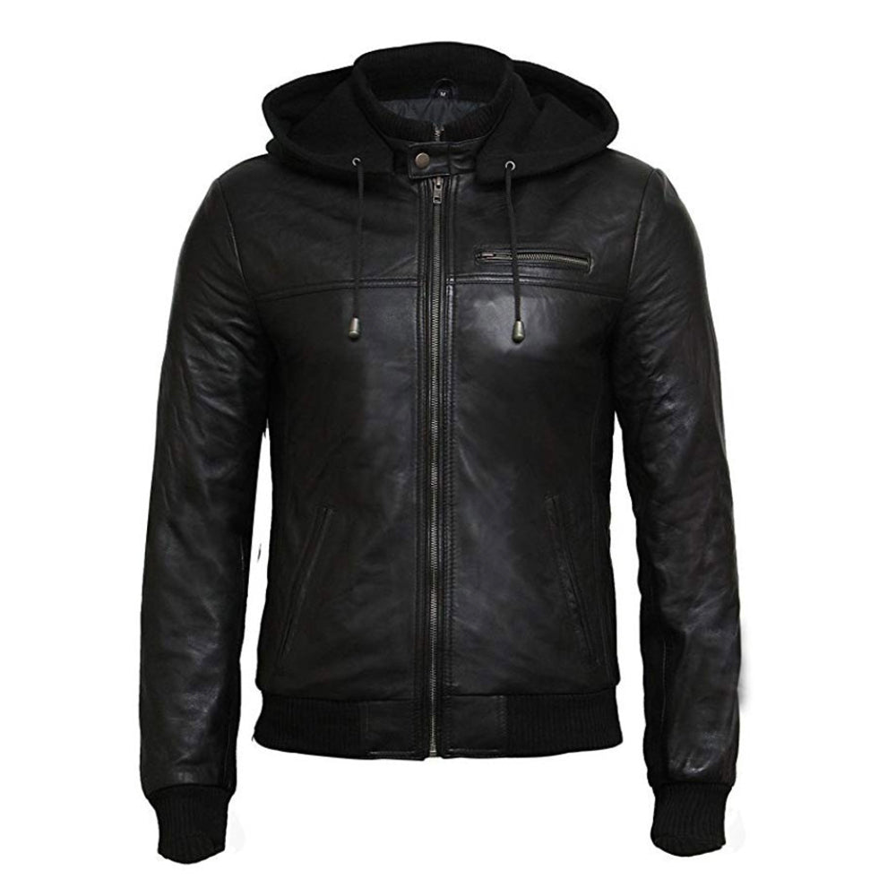 LEATHER HOODIES