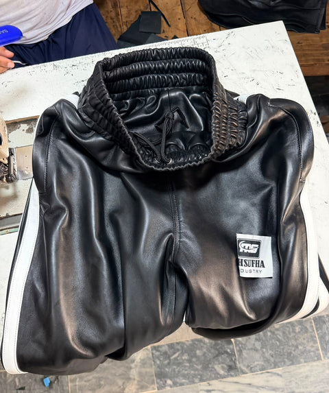 leather jogger/trouser/pant