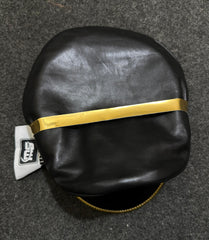 Genuine Cowhide Leather Cap | Leather Muir Cap | Leather Police cap