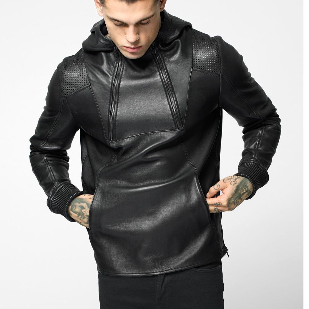 Leather Hoodies