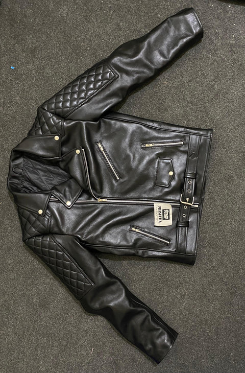 Padded Biker Jacket | Fashion Leather Jacket | Uniform Leather Jacket