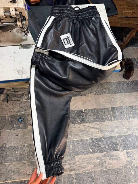 leather jogger/trouser/pant