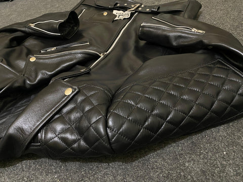 Padded Biker Jacket | Fashion Leather Jacket | Uniform Leather Jacket