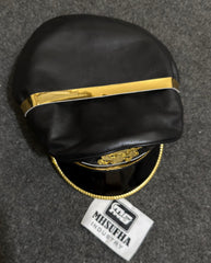 Genuine Cowhide Leather Cap | Leather Muir Cap | Leather Police cap