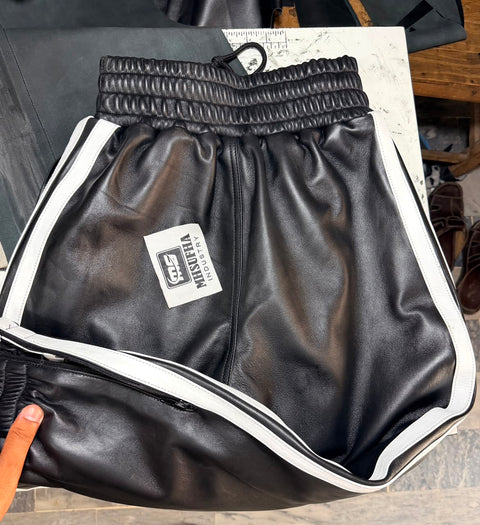 leather jogger/trouser/pant