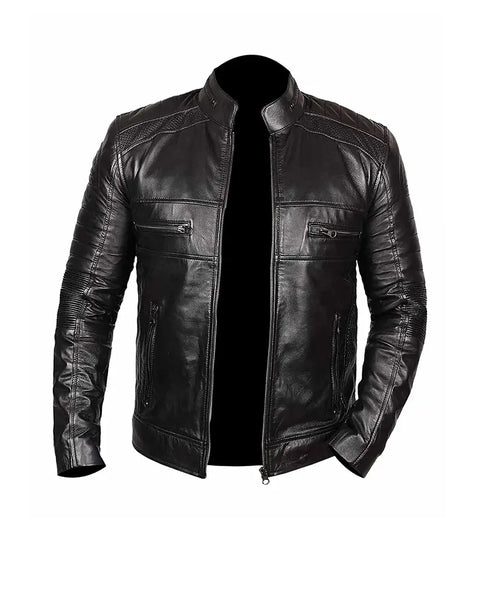 Black Johnson Leather Jacket