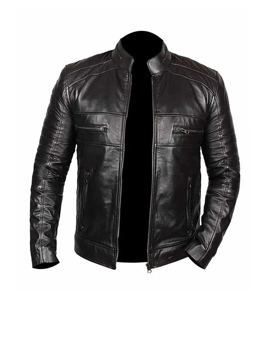 Black Johnson Leather Jacket