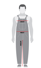Men's Black Quilted Cowhide Leather Dungaree Overalls with White Piping