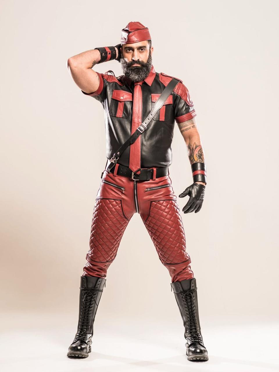 leather uniform