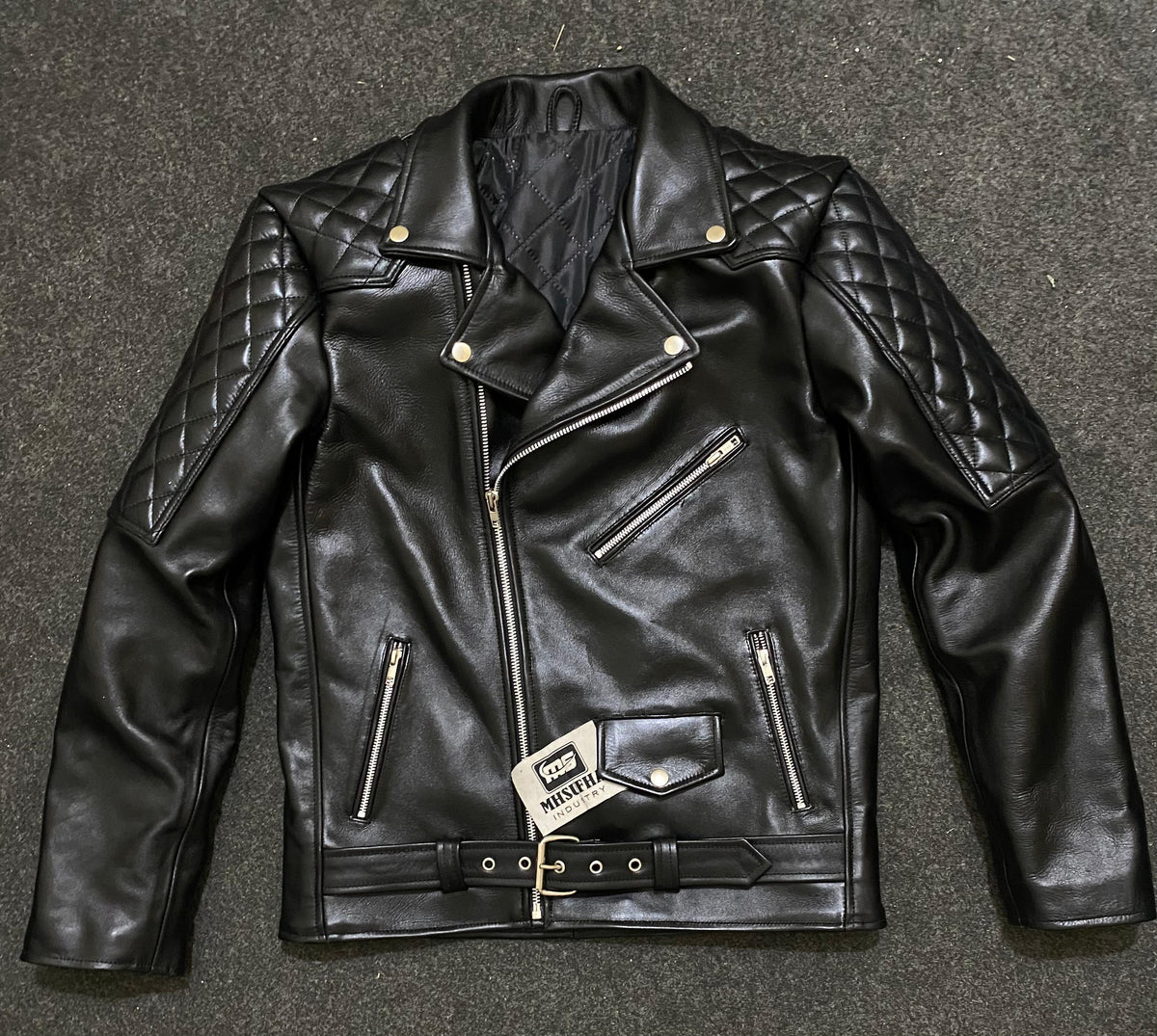 Padded Biker Jacket | Fashion Leather Jacket | Uniform Leather Jacket