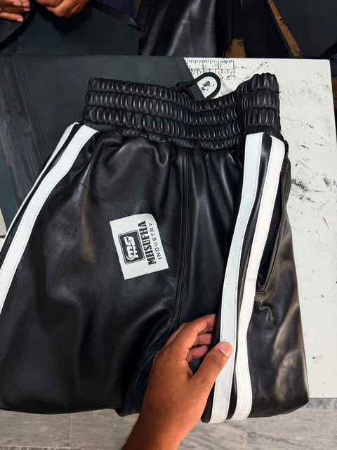 leather jogger/trouser/pant