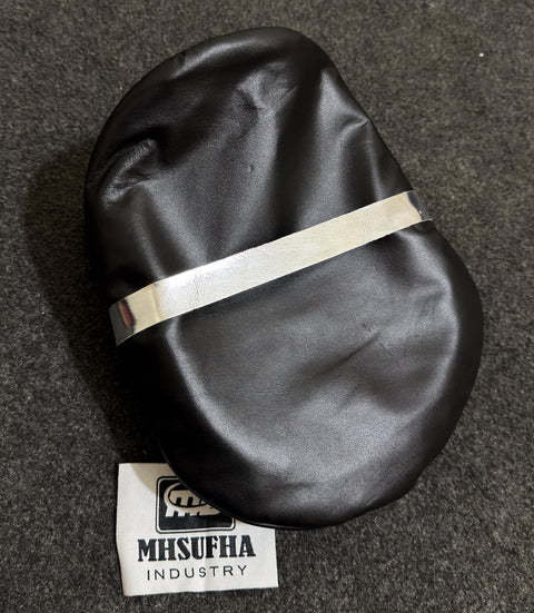 Cowhide Leather Cap | Leather Muir Cap | Leather Police cap
