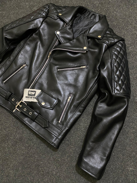 Padded Biker Jacket | Fashion Leather Jacket | Uniform Leather Jacket