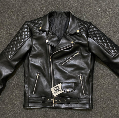 Padded Biker Jacket | Fashion Leather Jacket | Uniform Leather Jacket