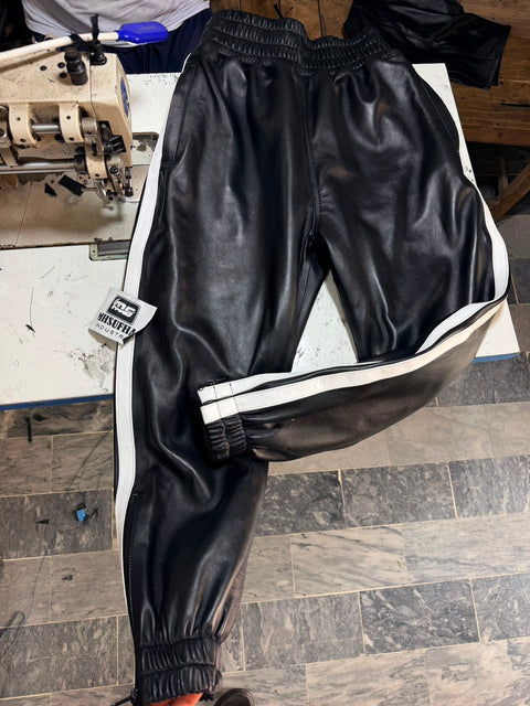 leather jogger/trouser/pant