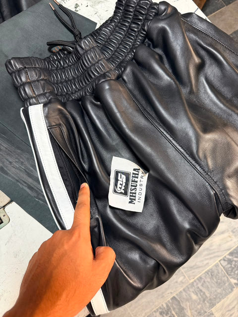 leather jogger/trouser/pant