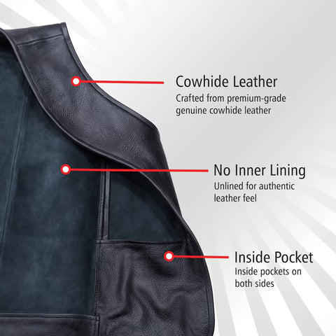 Leather Bar vest | Leather fashion Vest